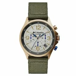 Columbia Watch - Canyon Ridge - Stone Chronograph Date Olive Nylon