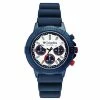 Columbia Watch - Peak Patrol - White Chronograph Day Date Navy Silicone